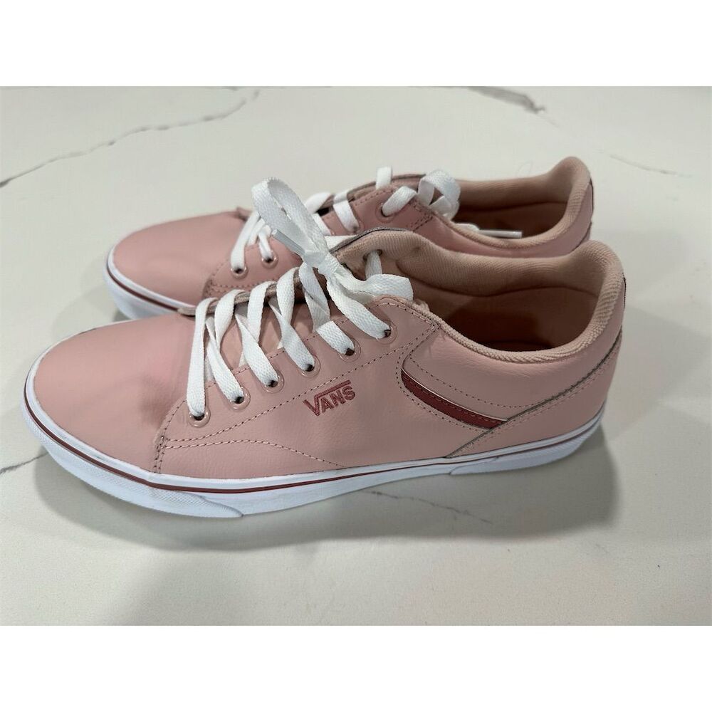 Vans Pink and White Women's Sneakers